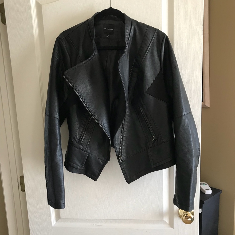 Moto Style Asymmetrical Zip Black Jacket